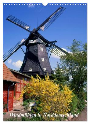 Windmühlen in Norddeutschland (Wandkalender 2024 DIN A3 hoch), CALVENDO Monatskalender von Reupert,  Lothar