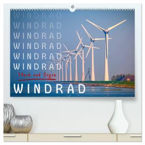 Windrad – Fluch und Segen (hochwertiger Premium Wandkalender 2024 DIN A2 quer), Kunstdruck in Hochglanz von Roder,  Peter