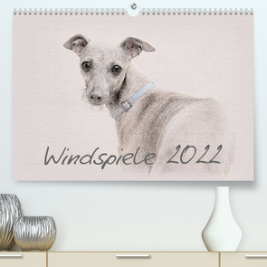 Windspiele 2022 (Premium, hochwertiger DIN A2 Wandkalender 2022, Kunstdruck in Hochglanz) von Redecker,  Andrea