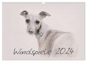 Windspiele 2024 (Wandkalender 2024 DIN A3 quer), CALVENDO Monatskalender von Redecker,  Andrea