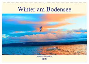 Winter am Bodensee – Magische Lichtblicke (Wandkalender 2024 DIN A2 quer), CALVENDO Monatskalender von Hess,  Andrea