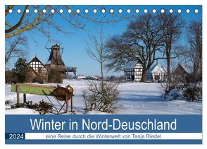 Winter in Nord-Deutschland (Tischkalender 2024 DIN A5 quer), CALVENDO Monatskalender von Riedel,  Tanja