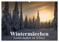 Wintermärchen Landschaften im Schnee (Wandkalender 2024 DIN A2 quer), CALVENDO Monatskalender von Stanzer,  Elisabeth