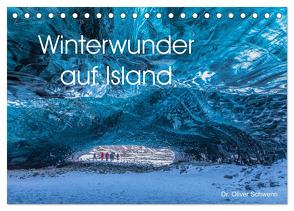 Winterwunder auf Island (Tischkalender 2024 DIN A5 quer), CALVENDO Monatskalender