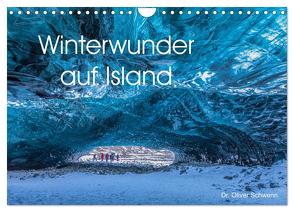 Winterwunder auf Island (Wandkalender 2024 DIN A4 quer), CALVENDO Monatskalender