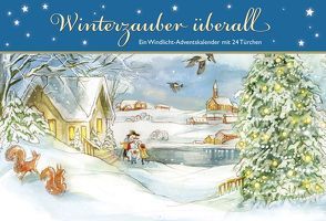 Winterzauber überall. Ein Windlicht-Adventskalender mit 24 Türchen von Haseloff,  Ulrike