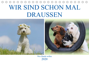 WIR SIND SCHON MAL DRAUSSEN – Was Hunde wollen (Tischkalender 2020 DIN A5 quer) von Bea Müller,  Hundefotowerk