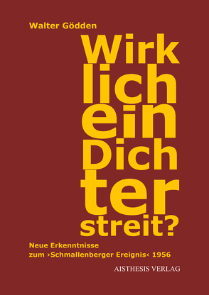 Wirklich ein Dichterstreit? von Goedden,  Walter