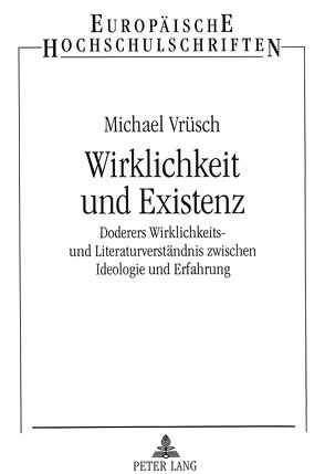 Wirklichkeit und Existenz von Vrüsch,  Michael