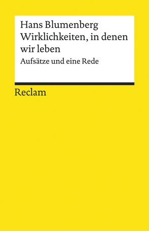 Wirklichkeiten, in denen wir leben von Blumenberg,  Hans