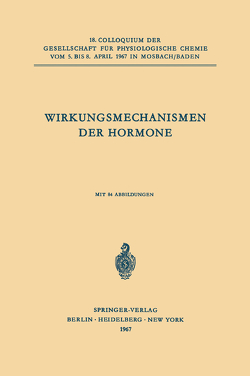 Wirkungsmechanismen der Hormone von Karlson,  Peter