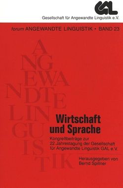 Wirtschaft und Sprache von Wolff,  Dieter