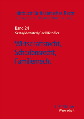 Wirtschaftsrecht, Schadensrecht, Familienrecht von Gsell,  Beate, Jayme,  Erik, Kindler,  Peter, Mansel,  Heinz-Peter, Monateri,  Pier Giuseppe, Pfeiffer,  Thomas, Sesta,  Michele, Stürner,  Michael
