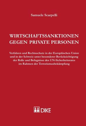 Wirtschaftssanktionen gegen private Personen von Scarpelli,  Samuele