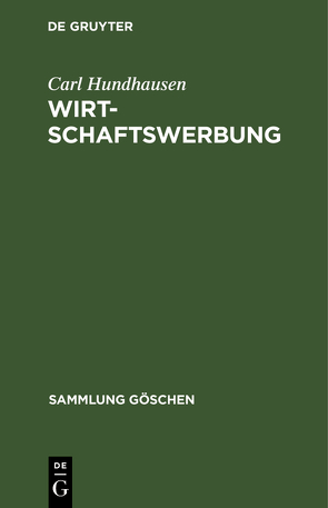 Wirtschaftswerbung von Hundhausen,  Carl