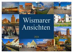 Wismarer Ansichten 2024 (Wandkalender 2024 DIN A2 quer), CALVENDO Monatskalender von Felix,  Holger