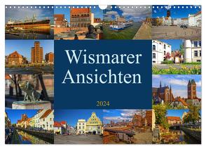 Wismarer Ansichten 2024 (Wandkalender 2024 DIN A3 quer), CALVENDO Monatskalender von Felix,  Holger