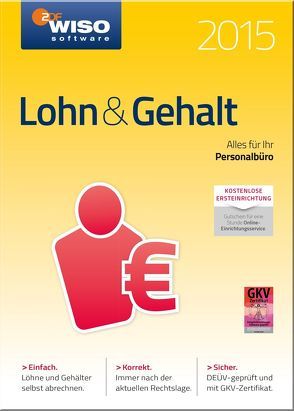 WISO Lohn & Gehalt 2015 von Buhl Data Service GmbH