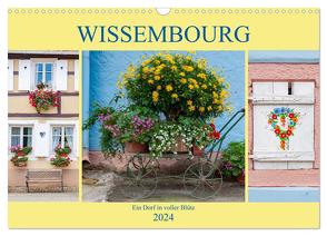 Wissembourg – Blumen und Kanäle (Wandkalender 2024 DIN A3 quer), CALVENDO Monatskalender von Tortora,  Alessandro