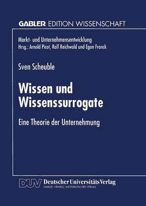 Wissen und Wissenssurrogate von Scheuble,  Sven