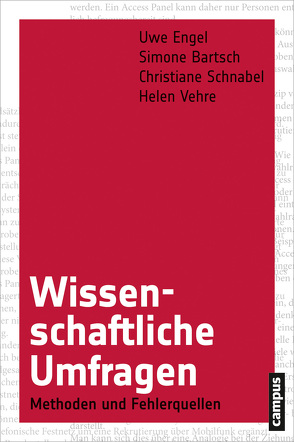 Wissenschaftliche Umfragen von Bartsch,  Simone, Engel,  Uwe, Schnabel,  Christiane, Vehre,  Helen