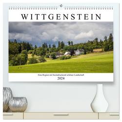 Wittgenstein – Eine Region mit beeindruckend schöner Landschaft (hochwertiger Premium Wandkalender 2024 DIN A2 quer), Kunstdruck in Hochglanz von Bücker,  Heidi