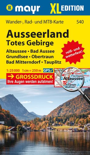 Mayr Wanderkarte Ausseerland, Totes Gebirge XL 1:25.000