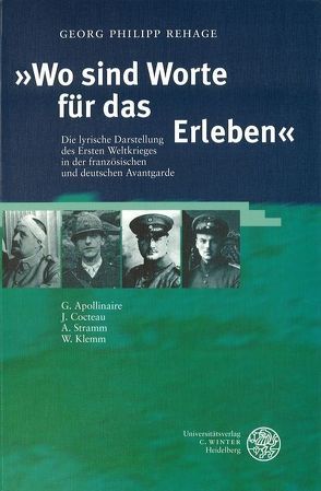 ‚Wo sind Worte für das Erleben‘ von Rehage,  Georg Philipp