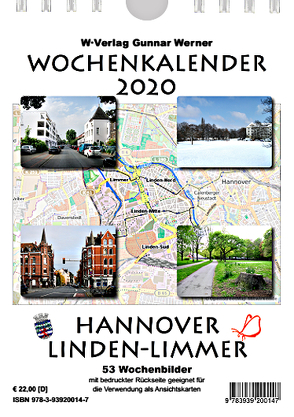 Wochenkalender 2020 Hannover Linden-Limmer von OpenStreetMap Mitwirkende,  Daten: Open Data Commons Open Database BY-SA 2.0, Werner,  Gunnar