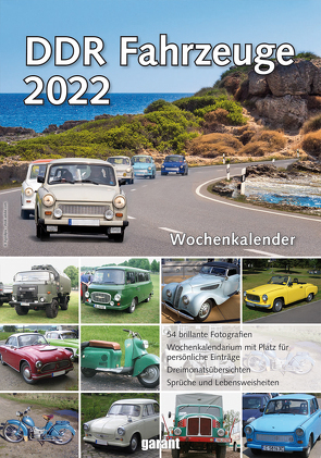 Wochenkalender DDR Fahrzeuge 2022 von garant Verlag GmbH