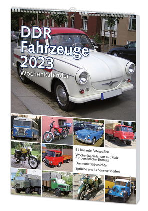 Wochenkalender DDR Fahrzeuge 2023