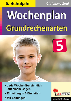 Wochenplan Grundrechenarten / Klasse 5 von Zettl,  Christiane