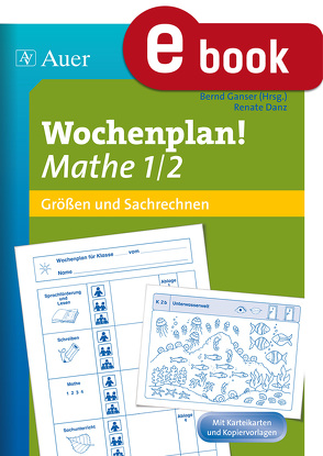 Wochenplan Mathe 1/2, Größen und Sachrechnen von Bernd, Danz, Ganser, Renate