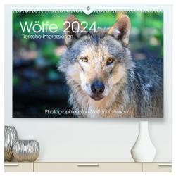 Wölfe 2024. Tierische Impressionen (hochwertiger Premium Wandkalender 2024 DIN A2 quer), Kunstdruck in Hochglanz von Lehmann,  Steffani