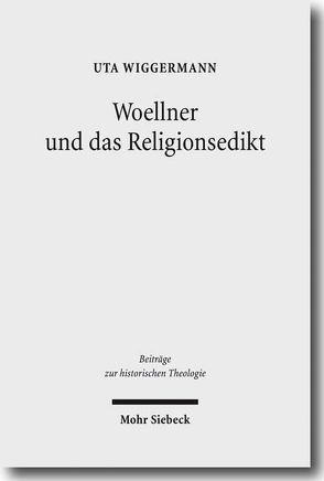 Woellner und das Religionsedikt von Wiggermann,  Uta