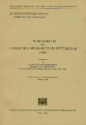 Wörterbuch der bairischen Mundarten in Österreich (WBÖ) / Band 4