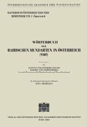 Wörterbuch der bairischen Mundarten in Österreich (WBÖ) / Wörterbuch der Bairischen Mundarten in Österreich 36. Lieferung (4. Lieferung des 5. Bandes)