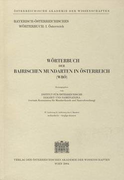 Wörterbuch der bairischen Mundarten in Österreich (WBÖ) / Wörterbuch der Bairischen Mundarten in Österreich 37. Lieferung (5. Lieferung des 5. Bandes) von Inst. f. Österr. Dialekt- und Namenlexika