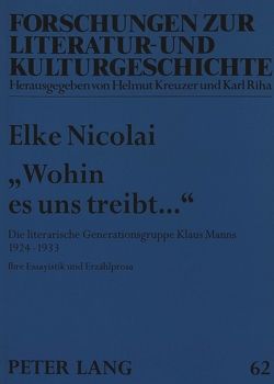 «Wohin es uns treibt…» von Nicolai,  Elke