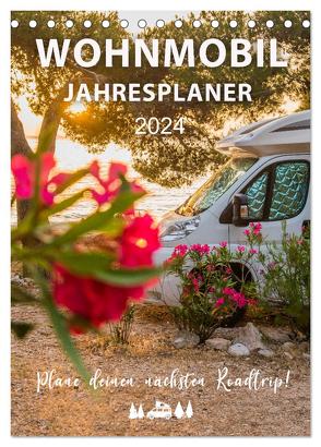 Wohnmobil Jahresplaner (Tischkalender 2024 DIN A5 hoch), CALVENDO Monatskalender von Weigt,  Mario