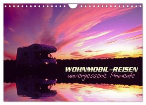 Wohnmobil-Reisen (Wandkalender 2024 DIN A4 quer), CALVENDO Monatskalender von Pauli,  Arthur