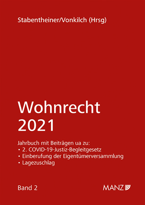 Wohnrecht 2021 von Stabentheiner,  Johannes, Vonkilch,  Andreas