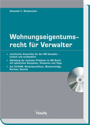 Wohnungseigentumsrecht für Verwalter von Blankenstein,  Alexander