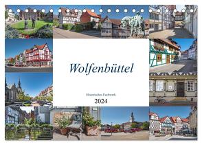 Wolfenbüttel – Historisches Fachwerk (Tischkalender 2024 DIN A5 quer), CALVENDO Monatskalender von Gierok / Magic Artist Design,  Steffen