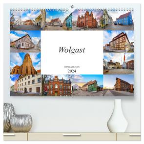 Wolgast Impressionen (hochwertiger Premium Wandkalender 2024 DIN A2 quer), Kunstdruck in Hochglanz von Meutzner,  Dirk