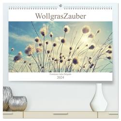 Wollgraszauber (hochwertiger Premium Wandkalender 2024 DIN A2 quer), Kunstdruck in Hochglanz von Delgado,  Julia