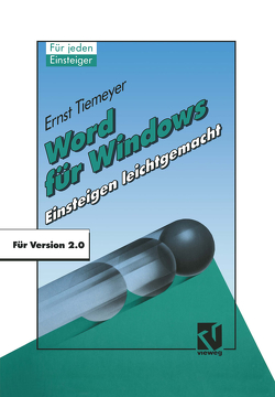 Word für Windows 2.0 von Tiemeyer,  Ernst