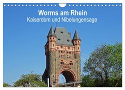 Worms am Rhein – Kaiserdom und Nibelungensage (Wandkalender 2024 DIN A4 quer), CALVENDO Monatskalender von Andersen,  Ilona