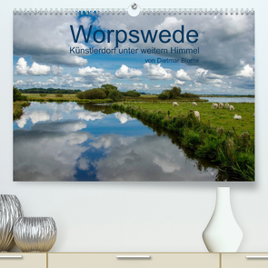 Worpswede – Künstlerdorf unter weitem Himmel (Premium, hochwertiger DIN A2 Wandkalender 2023, Kunstdruck in Hochglanz) von Blome,  Dietmar