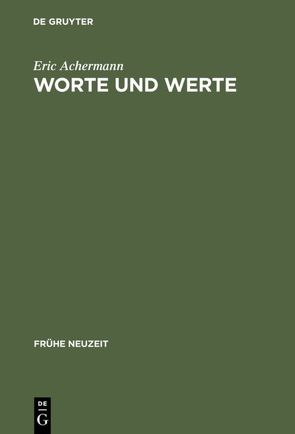 Worte und Werte von Achermann,  Eric